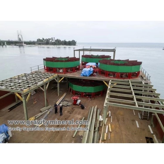 Solution de Valorisation par Gravité pour Gisements d'Étain de Type Placer Offshore